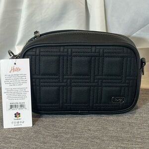 Lug Mingle matte luxe crossbody camera bag black NWT